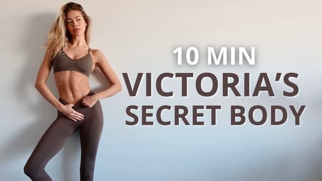 10-минутная тренировка на всё тело в стиле Victoria’s Secret | Быстрый тонус и рельеф