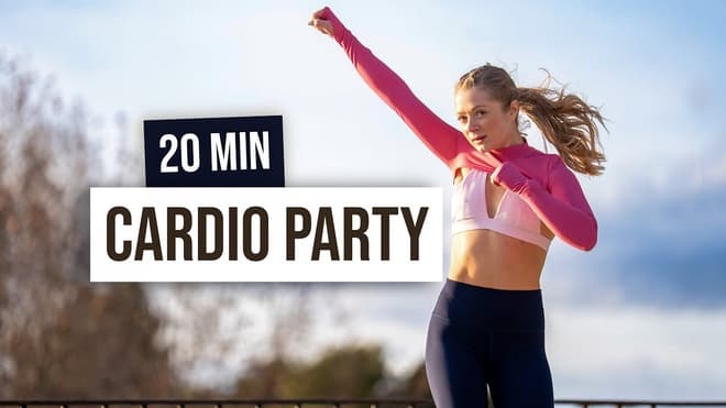 20-минутная HIIT-тренировка под музыку | Кардио на всё тело без оборудования